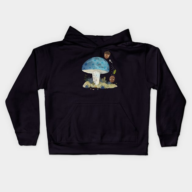 Growing oak Kids Hoodie by judithloske